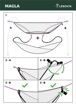 Moskitier для гамака Lesovik Magla Mosquito net Black