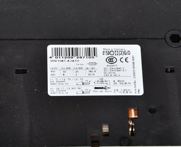 Выключатель двигателя Siemens 45-63A 3RV1041-4JA10