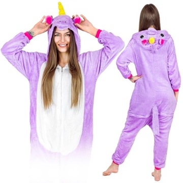 ONESIE KOMBINEZON PEGAZ JEDNOROŻEC KIGURUMI PIŻAMA DRES JEDNOCZĘŚCIOWA XL