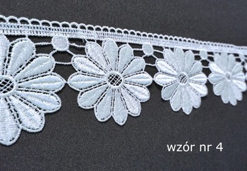 КРУЖЕВО ГИПУРА ДЛЯ ШТОР СКАТЕРТИ 8см, РУЛОН 28мб.