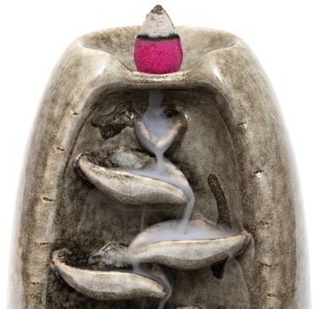 КЕРАМИЧЕСКИЙ АРОМАТИЧЕСКИЙ КАМИН ВОДОПАД БЛАГОВОНИЯ ОБРАТНЫЙ ПОТОК ФИТИЛИ АРОМАТЕРАПИЯ