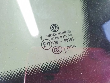 VOLKSWAGEN TAIGO 2023R SKLO (OKNO) W BLATNÍK PRAVÝ ZADNÍ