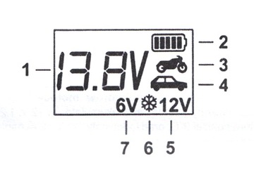 Мотоциклетный выпрямитель для GEL AGM 12V 4A LCD