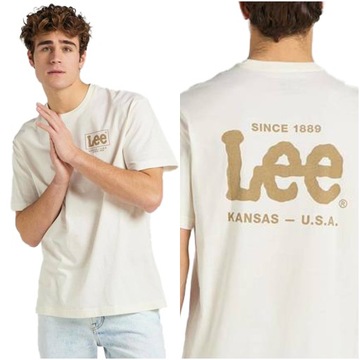 LEE LOGO LOOSE TEE MĘSKI T-SHIRT KOSZULKA 2XL