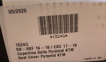 Чехол на сиденье BLACKBIRD KTM SX SX-F 16-18 ЧЕРНАЯ ПИРАМИДА CUBAMOTO