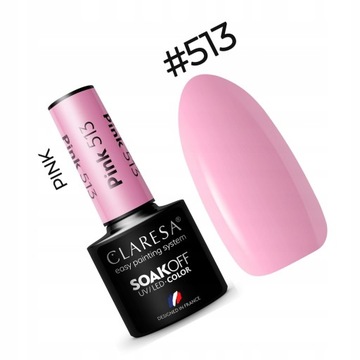 Claresa Lakier hybrydowy PINK 513 5g
