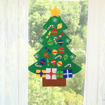 Ręcznie robiona edukacyjna tkanina filcowa DIY trójwymiarowa choinka