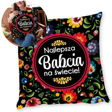 PODUSZKA NA DZIEŃ BABCI PREZENT DLA BABCI PODUSZKA PREZENT DZIEŃ BABCI