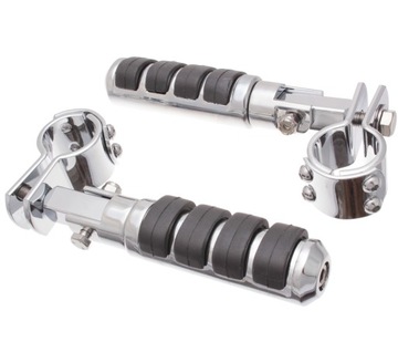 Podnóżki na Gmole Spacerówki Chrom Metal Guma 32mm