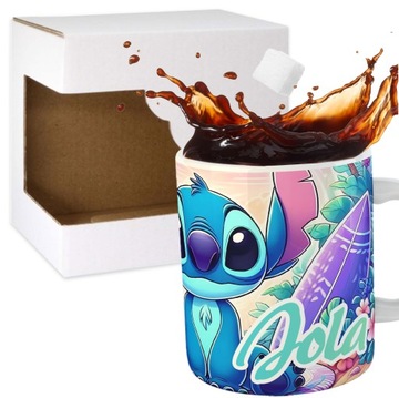 KUBEK 2 LILO I STICH ANGEL PREZENT NA URODZINY DLA DZIECKA IMIĘ Y4