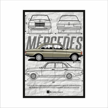 Obraz na ścianę MERCEDES CLASSIC W123