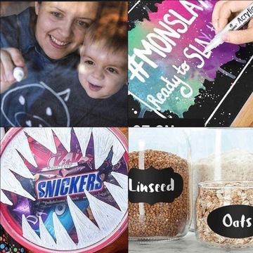 6 ЧЕРНЫХ И БЕЛЫХ АКРИЛОВЫХ МАРКЕРОВ, ВОДОНЕПРОНИЦАЕМЫЕ МАРКЕРЫ, МЕТКИ ДЛЯ КАМНЯ