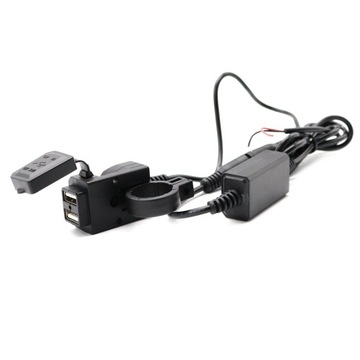 ЗАРЯДНОЕ УСТРОЙСТВО USB ДЛЯ МОТОЦИКЛА, ВОДОНЕПРОНИЦАЕМАЯ РОЗЕТКА