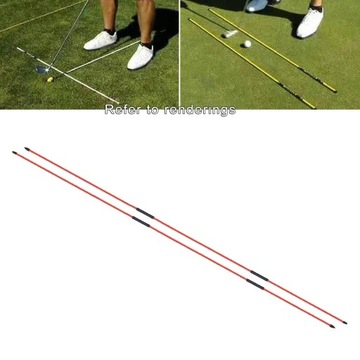 Набор из 2 клюшек для прицеливания для гольфа, подарки для практикующих игроков в гольф, красный