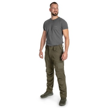 Spodnie bojówki wodoodporne Mil-Tec Softshell Assault Ranger Green M