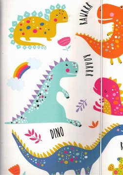 Teczka szkolna z gumką A4 Pol-MAK Dinozaury Dino