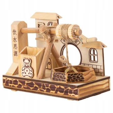 Model studni biurowych drewniana studnia