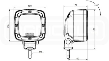 Dwie lampy polskie 9xLED 1800 LM 13,5W+podłączenie