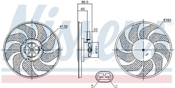 NISSENS VENTILÁTOR CHLADIČŮ 85704