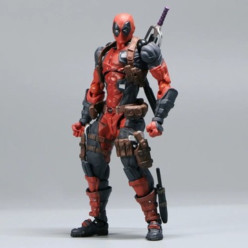 Фигурка Revoltech Yamaguchi Deadpool Marvel, подвижная подвижная фигурка Marvel Legends
