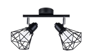 Nowoczesna lampa Plafon ARTEMIS 2 czarny do salonu i kuchni Sollux lighting