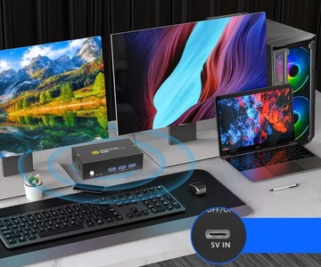 KVM Greathte GHT-S7232H2 HDMI USB3.0 Переключатель, 2xpc 2xmonitor, 4K при 60 Гц