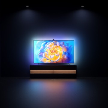 Управление через приложение Spacetronik Glow Three 75-дюймовый телевизор со светодиодной подсветкой