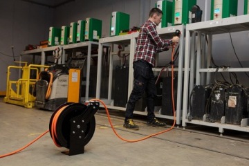 NEO Пневматическая катушка, металлическая, открытая, 9,5 мм x 15 м HEAVY DUTY