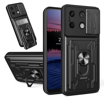 Etui Pancerne Wallet Ring Futerał Obudowa Case do, XIAOMI REDMI NOTE 13 5G