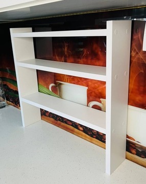 PÓŁKA KUCHENNA STOJĄCA ORGANIZER REGAŁ NA BLAT BIAŁA