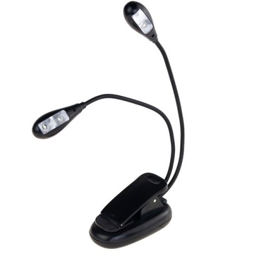 ДВОЙНАЯ USB-ЛАМПА С ЗАЖИМОМ ДЛЯ ЧТЕНИЯ