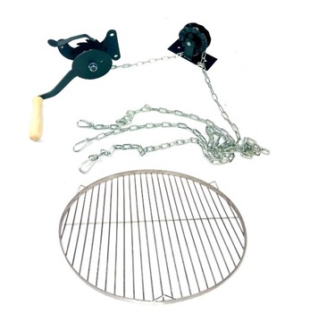 KOŁOWROTEK ŁAŃCUCH ROLKA RUSZT INOX fi- 70cm