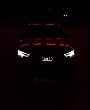 ЭМБЛЕМА AUDI LED LOGO DYNAMIC GRILL — БЕЛАЯ