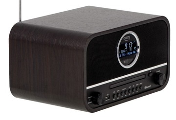 ЦИФРОВОЕ РЕТРО РАДИО DAB/FM/CD/BT WOOD CR1182