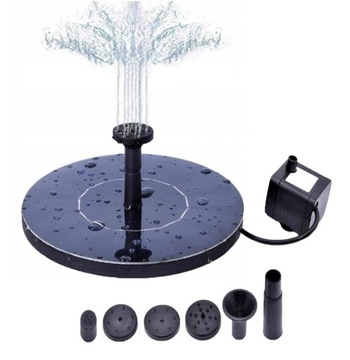 Солнечный плавающий фонтан 190л/ч 6 форсунок + подарок