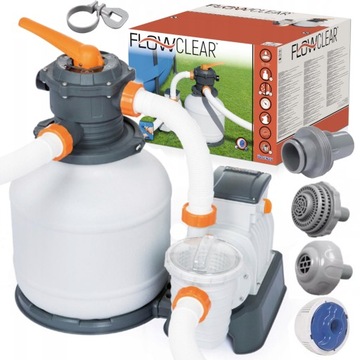 BESTWAY 58499 Насос с песочным фильтром для садовых бассейнов, таймер 8327л/ч