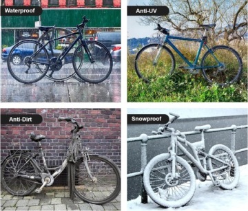 ЧЕХОЛ ДЛЯ ВЕЛОСИПЕДА, СКУТЕРА, МОТОРА, БРЕЗЕНТА, Водонепроницаемый, ЗИМА/ЛЕТО + ЧЕХОЛ
