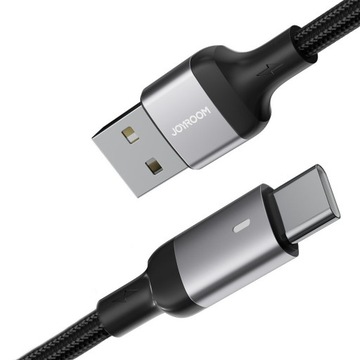 Kabel USB type-C USB-C typ C 3A 3m Quick Charge QC3.0 LED SZYBKIE ŁADOWANIE