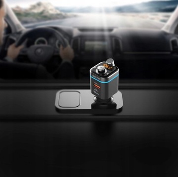 FM-ПЕРЕДАТЧИК BLUETOOTH ДЛЯ АВТОМОБИЛЯ BT USB QC