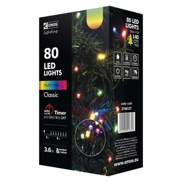 EMOS-80 LED XMAS CLS TIMER 8M MC