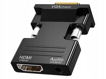 Переходник-конвертер с hdmi на vga d-sub аудио звук