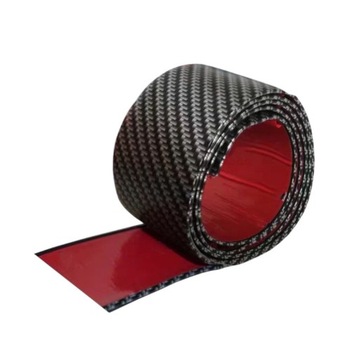 LISTWA OCHRONNA ANTYKOROZYJNA OZDOBNA GUMOWA CARBON NAKŁADKI NA PROGI