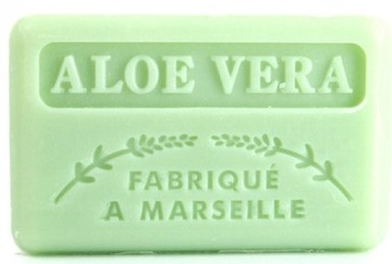 Delikatne Francuskie mydło Marsylskie ALOE VERA ALOES ALOESOWE 125 g