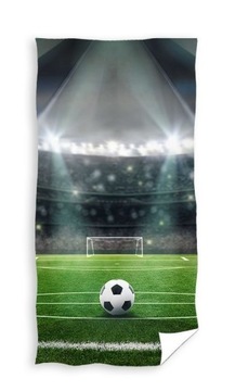 Ręcznik plażowy kąpielowy BOISKO Piłka nożna 70 x 140 cm FOOTBALL