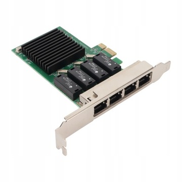 Karta sieciowa PCIe 4 porty 1000 mb/s transmisja