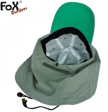 ШАПКА FOX OUTDOOR MFH SAHARA OLIVE С ЗАЩИТОЙ ШЕИ