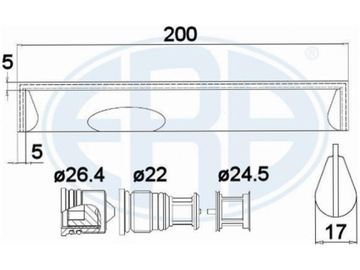 SUŠIČ KLIMATIZACE SUZUKI SX4 1.5-2.0 06-10 JIMNY 1.3 1.5 98-