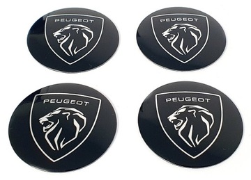 PEUGEOT NAKLEJKI EMBLEMAT ZNACZEK 56mm NOWE LOGO
