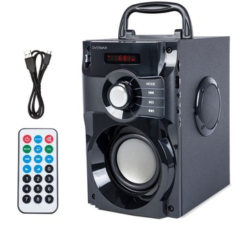 GŁOŚNIK BLUETOOTH BOOMBOX 2.0 USB SD AUX RADIO FM