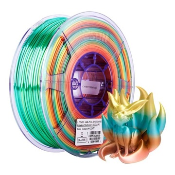 eSun Silk-PLA Filament tęczowy 1.75mm 1kg papierowa szpula